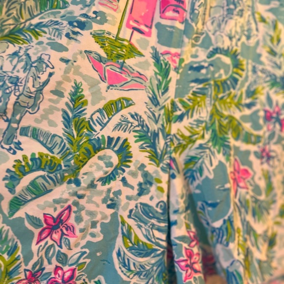 Lily Pulitzer skort romper all cotton casual - Picture 5 of 7